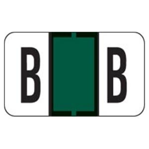 Jeter Compatible "B" LabelsDk Green 500/Rl