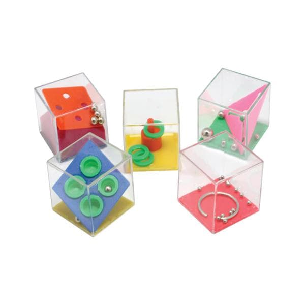 Toy Cube Puzzle Assorted Colors 2 in Plastic 24/Package
