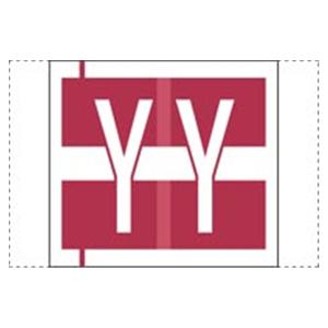 Col'R'Tab Compatible "Y" Label Purple 500/Rl 500/Rl