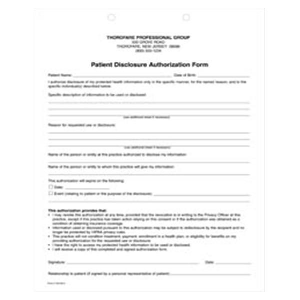 HIPAA Patient Disclosure 2 Part 50/Pk