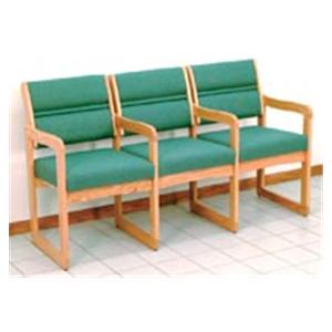 Dakota Wave Valley 3-Seat Sofa With Sled Base & Arms Standard Fabric Ea