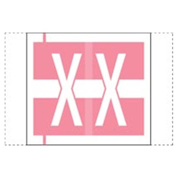 Col'R'Tab Compatible "X" Label Pink 500/Rl 500/Rl