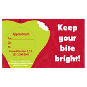 Peel N Stick Appointment Card Apple Bite 500/Bx