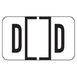Jeter Compatible "D" Labels White 500/Rl