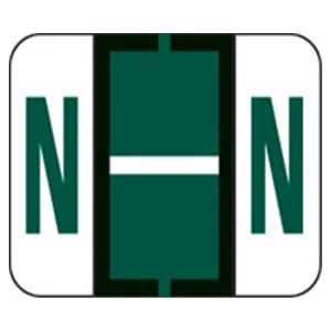 Tab "N" End Tab Labels1.25"x1" 500/Rl