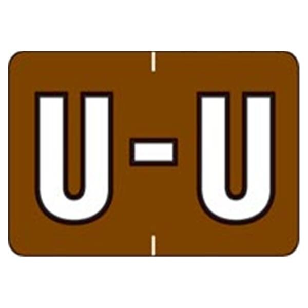 Sycom "U" End Tab Labels 1"x1.5" 500/Rl
