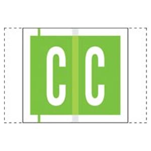 Col'R'Tab Compatible "C" LabelLt Green 500/Rl