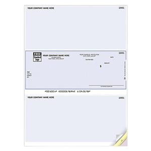 Laser Checks Imprinted 2-Part Peachtree Compatible 250/Pk