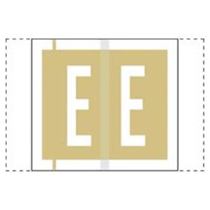 Col'R'Tab Compatible "E" LabelGold 500/Rl
