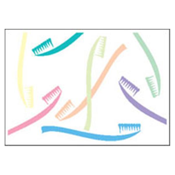 Imprinted Recall Cards Pastel Brushes 4 in x 6 in 250/Pk