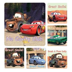 Stickers Dental Cars Assorted 100/Rl