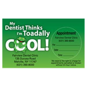 Peel N Stick Appointment Card Cool Frog 500/Bx
