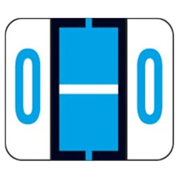 Tab "O" End Tab Blue Labels 1.25"x1" 500/Rl