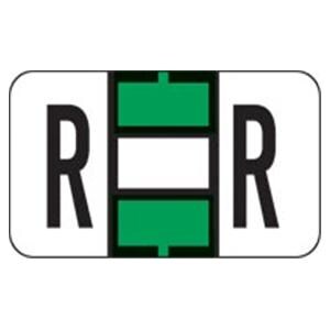 Jeter Compatible "R" LabelsLt Green 500/Rl