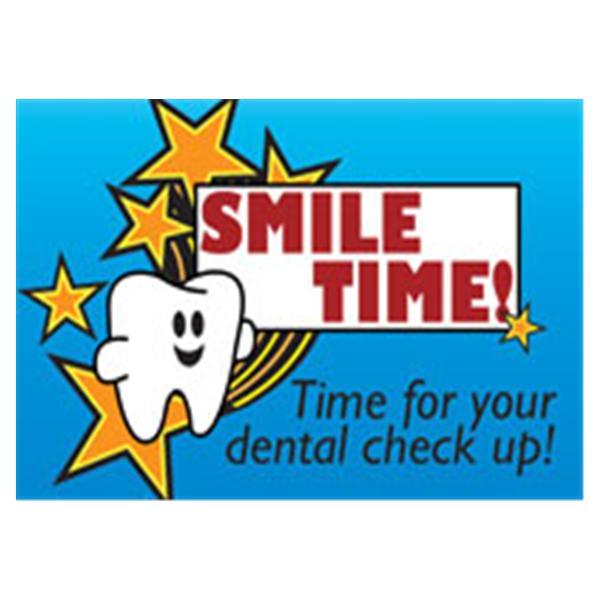 Imprinted Recall Cards Smile Time 4 in x 6 in 250/Pk