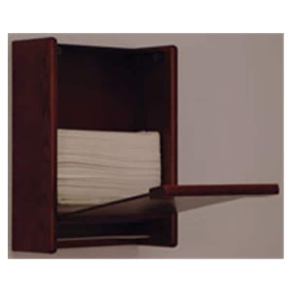 Paper Towel Dispenser Mahogany Wood With Waterproof Plastic Botto...