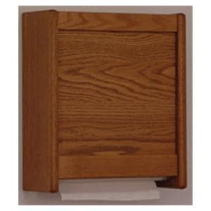 Paper Towel Dispenser Medium Oak Wood With Waterproof Plastic Bot...