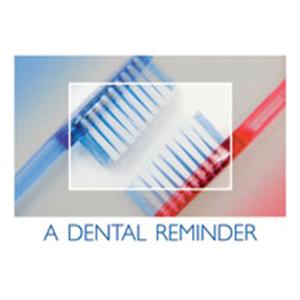 Imprinted Recall Cards Blue & Red Brush 4 in x 6 in 250/Pk