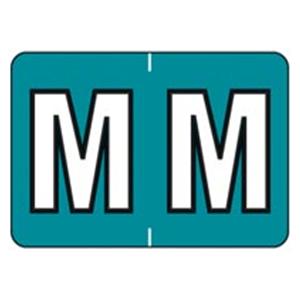 Colwell Jewel Tone "M" Labels 1.5"x1" 500/Rl