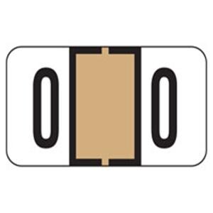 Jeter "0" End Tab Label 1.5"x1" 500/Rl