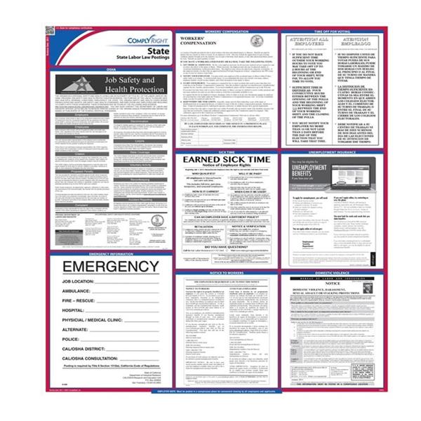 Poster State Labor Law Tennessee English 27 in x 39 in Ea