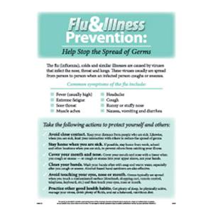 Poster Workplace Flu & Illness Prevention English Ea