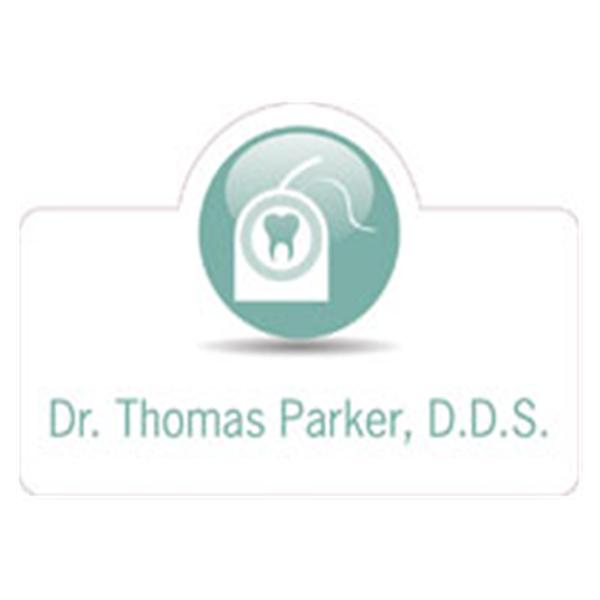 Name Badge Floss Full Color Teal Plastic Ea