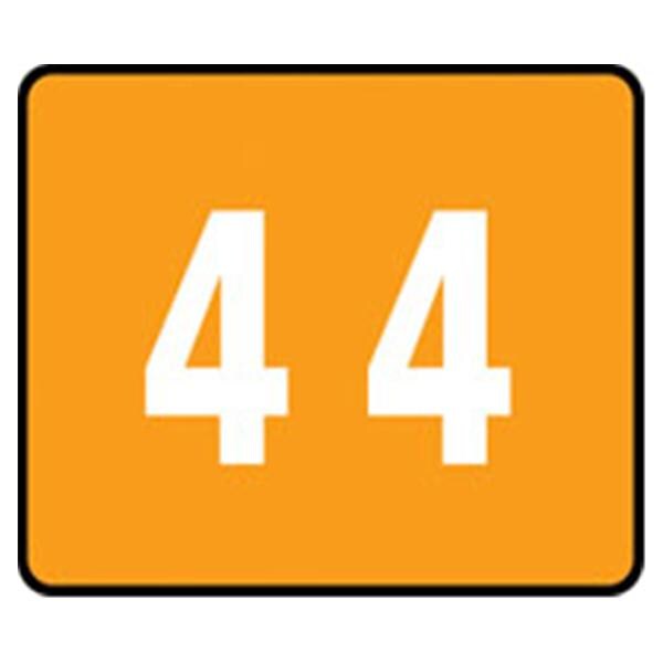 Smead "4" Numeric Label 1"x1-5/8" 250/Rl 250/Rl