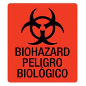 Label Biohazard Red Fluorescnt5Wx6H 5/Package
