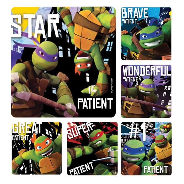 Stickers 2.5 in x 2.5 in Teenage Mutant Ninja Turtles Patient Ass...