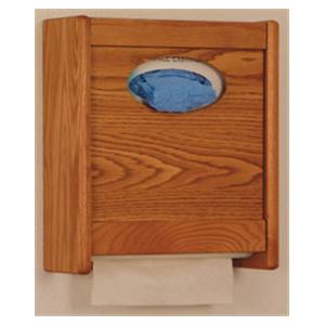 Wood Combo Dispenser Oval