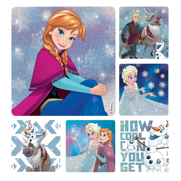Stickers 2.5 in x 2.5 in Disney Frozen Assorted 50/Rl