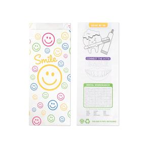 Fully Biodegradable & Recyclable Bags Paper Smile Face 100/Pk