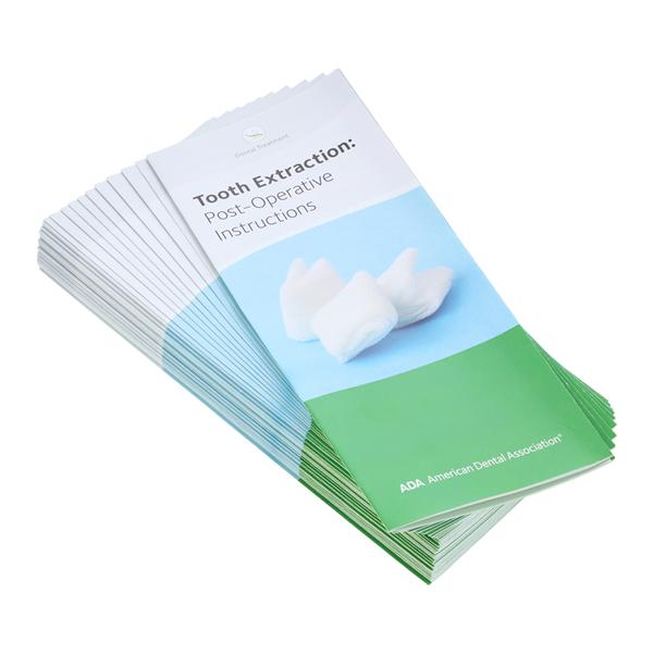 ADA Brochure Tooth Extraction: Post-Operative Instructions English 50/Pk