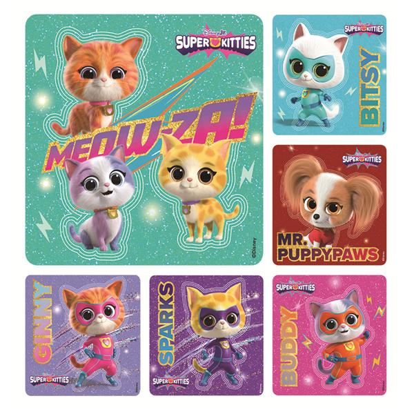 Disney Stickers Kids SuperKitties 100/Rl