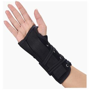 Splint Wrist/Forearm Size Small Suede Leatherette 8" Left
