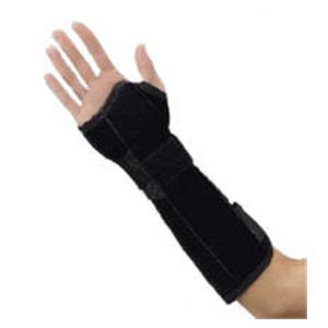Splint Wrist/Forearm Size Large Suede Leatherette 11" Left