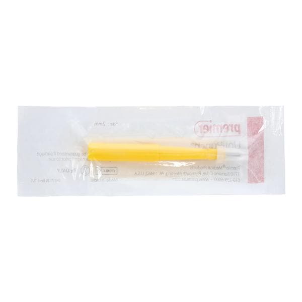 Uni-Punch Dermal Biopsy Punch 2mm Stainless Steel Blade Sterile Disposable 25/Bx