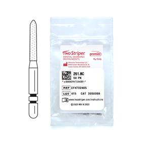 Two Striper Diamond Bur Friction Grip Coarse 251.8C 50/Pk