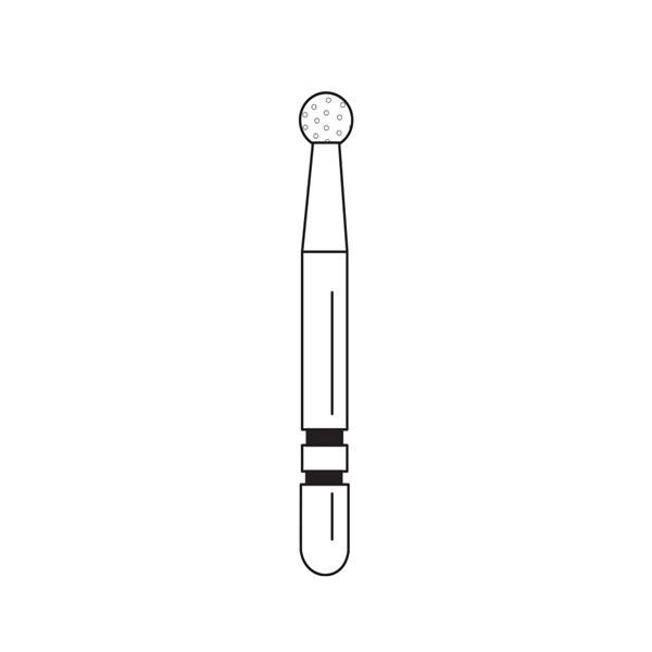 Two Striper TSZTech Diamond Bur Friction Grip ZTech F 125ZF 5/Pk