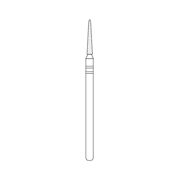 Two Striper Diamond Bur Laboratory Handpiece Fine Round End Taper X769.10F Ea