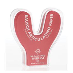 Articulating Paper Thin Red Horseshoe 200 Microns / 0.0008 in Dispenser 50/Bx