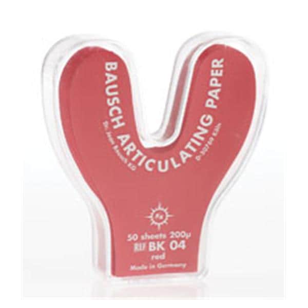 Articulating Paper Thin Red Horseshoe 200 Microns / 0.0008 in Dispenser 50/Bx