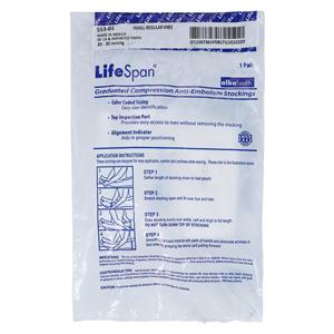Lifespan Anti-Embolism Stocking Knee High Small Unisex 14-16" White