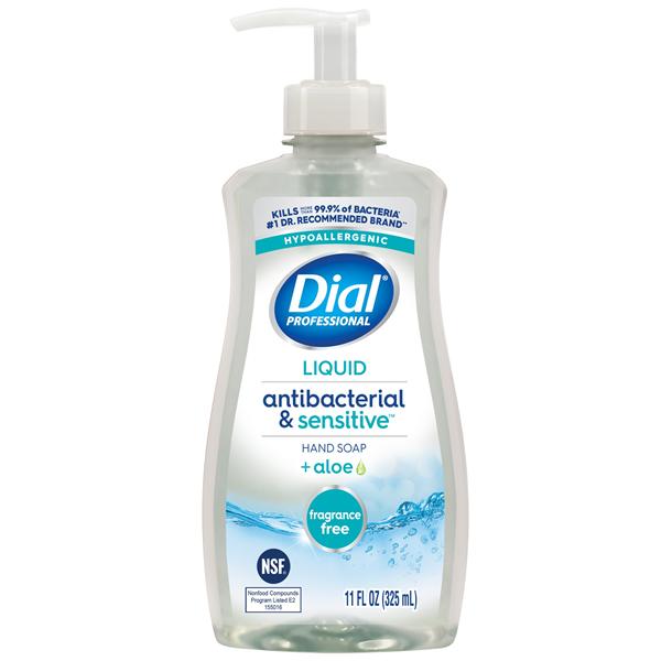 Dial Professional Liquid Soap 11 oz Pump Fragrance Free Ea