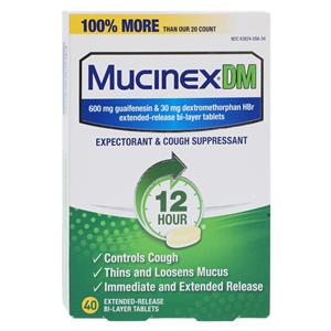 Mucinex DM Tablets 600/30mg Extended Release 40/Box, 24 BX/CA