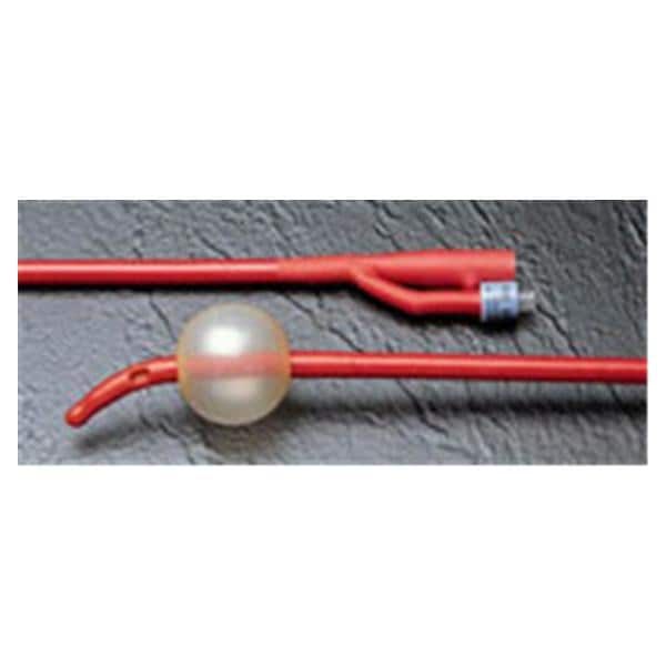 Catheter Foley Lubricath Medium Coude Olive Tip Rubber 22Fr 30cc...