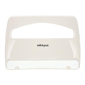 Safe-T-Gard Toilet Seat Cover Dispenser White Plastic Wall Mount...