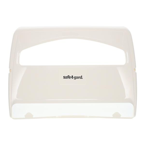 Safe-T-Gard Toilet Seat Cover Dispenser White Plastic Wall Mount...