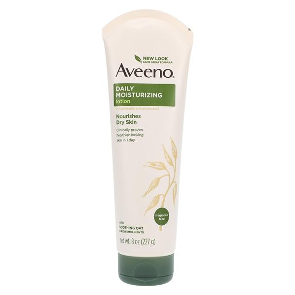 Aveeno Daily Moisturizing Lotion Dimethicone Fragrance Free Body 8oz/Tb, 12 TB/CA